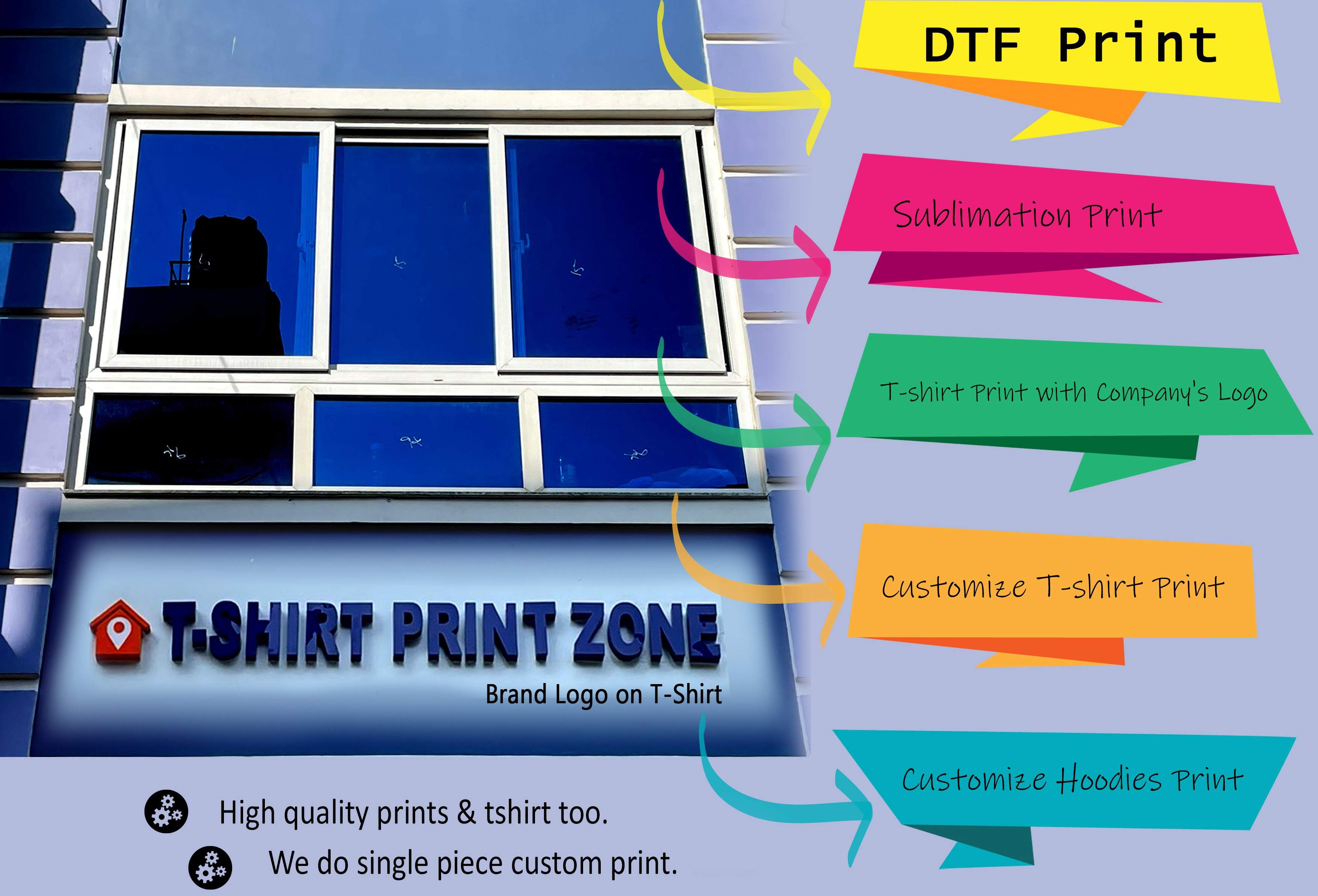 T-shirt print in Nepal